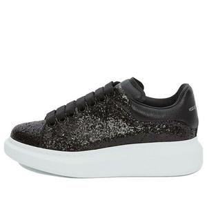 Кроссовки oversized sneaker glitter 'black' Alexander Mcqueen, черный