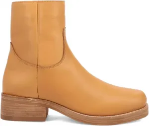 Мужские ботинки Dingo с круглыми носками, на молнии, повседневные, до щиколотки - желтые, желтый