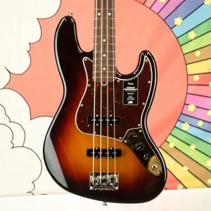Fender American Professional II Jazz Bass, гриф из палисандра, 3-цветный сандберст - РАСПРОДАЖА