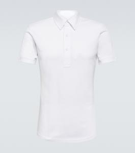 Рубашка-поло sebastian из хлопкового пике Orlebar Brown, белый