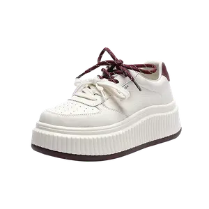 BENZI Женские низкие скейтбордские кроссовки White Red, цвет White Red