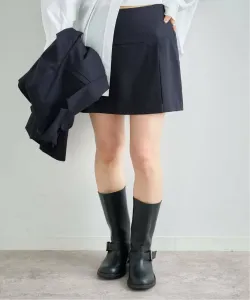 Мини-юбка с боковым разрезом U By Spick&Span, цвет Navy