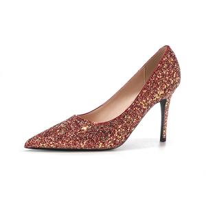 HKCP Женские туфли на тонком каблуке красные, цвет Red