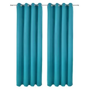Штора Beautissu , 140x1 см, бирюзовый