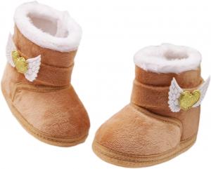Детские ботинки для девочек и мальчиков, нескользящие, зимние для новорожденных, теплые, на плоской подошве, повседневная обувь для прогулок для малышей YINNAGOO, A8-Coffee