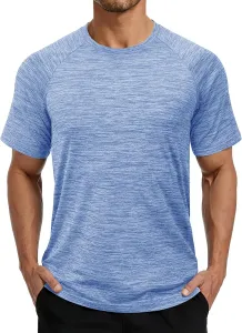 Футболка мужская MAGCOMSEN с коротким рукавом, влагоотводящая, для бега и тренировок