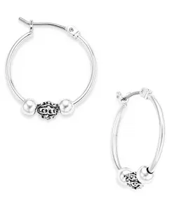 Серьги-Кольца из бисера Lauren Ralph Lauren, silver