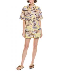 Комплект из 2 предметов: рубашка и шорты Beulah, желтый