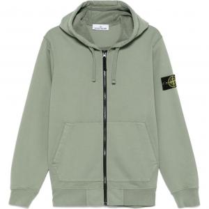 STONE ISLAND Толстовка на молнии с нашивкой компас, Green