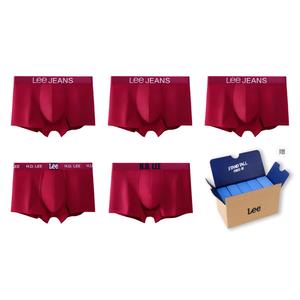 Мужские трусы 5 пар подарочный набор Lee, красный