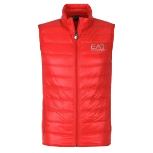 Пуховик без рукавов стандартного кроя Ea7, красный