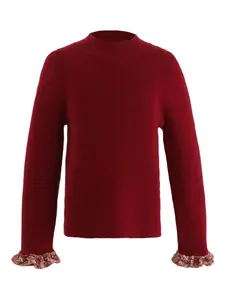 Свитер с оборками Tulleen, красный