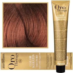 Краска для волос, 100 мл Fanola, Oro Therapy, Color Keratin Oro Puro, 7.4