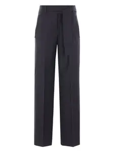 Широкие брюки с поясом Incotex, черный