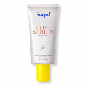 Солнцезащитный крем Glowscreen SPF 40 с гиалуроновой кислотой и ниацинамидом Supergoop!, Sunset (deep bronze glow)