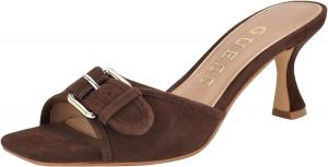 GUESS womens Dista, Dark Brown Leather 200