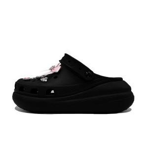 Crocs Классические мужские стеганые клоги черного цвета, цвет Black