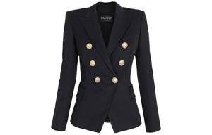 Женский деловой костюм черный BALMAIN