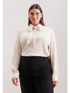 Обычная расклешенная блузка белого цвета Seidensticker