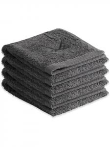 Sansibar Набор из 4 махровых полотенец для гостей серии «Классика» в антрацитовом цвете