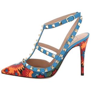 Туфли на тонком каблуке, женские, разноцветные Valentino, Multicolor