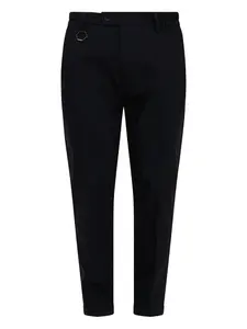 Брюки с шестиугольными деталями YES LONDON, черный