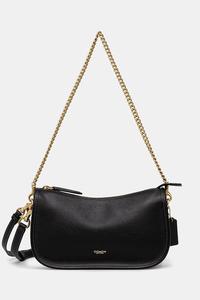 Кожаная сумка Waverly Coach, черный