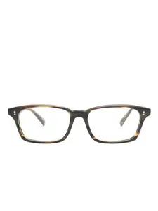 Очки Edelson в прямоугольной оправе Oliver Peoples, коричневый