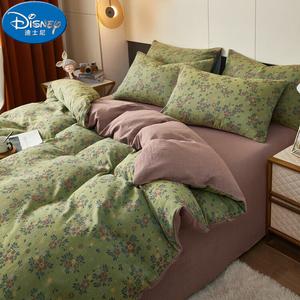 Disney Комплект постельного белья 220x240 см, двойной слой марли жаккард, цвет Anna Green