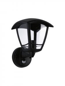 Классический изогнутый уличный настенный светильник с датчиком движения (ИК) от заката до рассвета  Paulmann