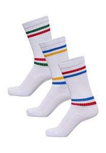 Спортивные носки 3-PACK CHEVRON HIGH RETRO Hummel, белый
