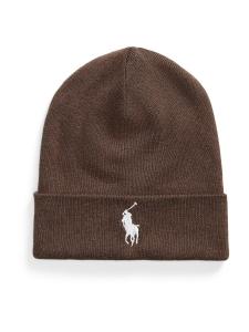 Шапка Polo Ralph Lauren, темно-коричневый