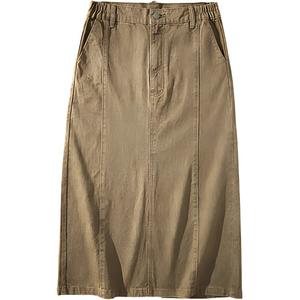 Повседневная длинная юбка женская NOTHOMME, хаки