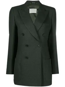 Однобортный блейзер с заостренными лацканами MAISON MARGIELA, зеленый