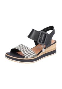 Сандалии из гладкой кожи remonte, цвет Schwarz Kombi