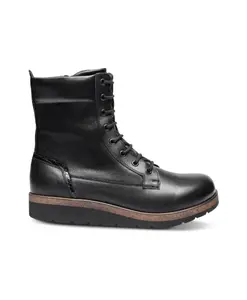 Ботинки на шнуровке с застежкой-молнией New Feet, черный