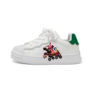Нескользящие, амортизирующие, износостойкие, низкие, детские кроссовки для скейтбординга Disney, бежевый/белый/зеленый