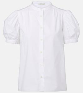 Топ из хлопка со сборками Frame, белый