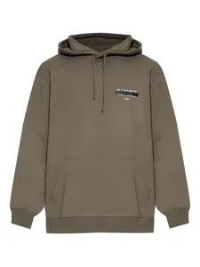 Свитер Redact с капюшоном Allsaints, зеленый