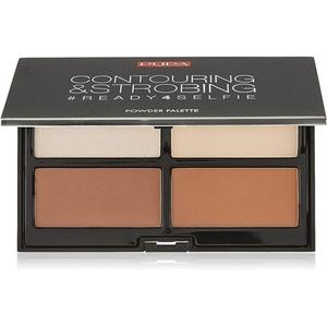 Pupa Milano Ready 4 Selfie Contouring and Strobing Powder Palette 001 Light Skin 0,61 унции
