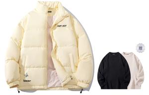 BOBBY ABLEY Унисекс пуховик, Light Yellow (Free Sweater Included)