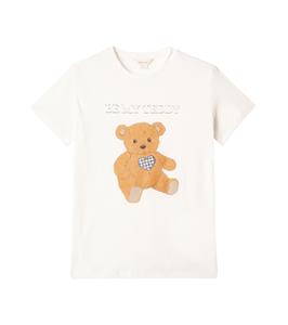 Футболка Era из хлопка и льна с принтом Konges Sløjd, Teddy Bear