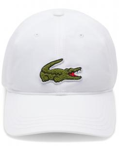 Мужская кепка с логотипом Crocs Lacoste, 001 - White