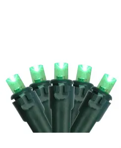 Зеленые светодиодные гирлянды с широким углом обзора 4' x 6' - зеленый провод Northlight, green