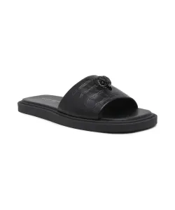 Кожаные тапочки Oscar Kurt Geiger, черный