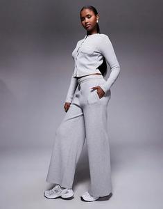 Джоггеры Weekend Collective Jogger Heavyweight Waffle серого меланжевого цвета Asos Weekend Collective