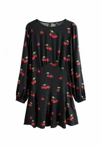 Платье Next Day dress, Black Cherry Print/Black