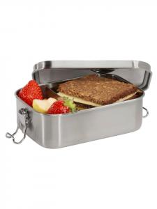 Step by Step Ланч-бокс из нержавеющей стали с разделителем, сине-желтого цвета