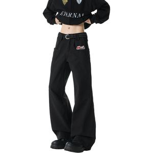 Джинсы Unisex Moderate Straight Fit WARRIOR, черный (diy badge)