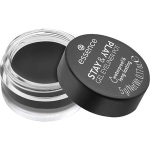 Подводка для глаз Stay & Play Gel Eyeliner Pot No. 01 Long-Lasting Highly Pigmented